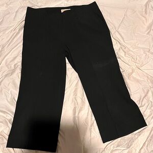 Michael Kors Cropped Pants Women’s Size 14 Cuffed Dress Pants Hook Eye Zip